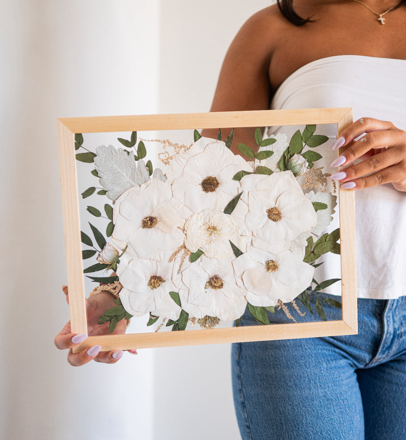 white flower preservation